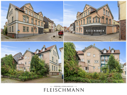 Außenansichten - Mehrfamilienhaus als Vermietungsobjekt in Schleusingen-Innenstadt! Einzeldenkmal!