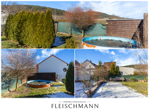 Blick in den Garten - 6 Zimmer Einfamilienhaus in Plaue