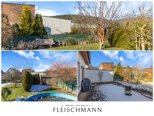Garten und Terrasse - Einfamilienhaus mit 133,65 m² in Plaue zum Kaufen