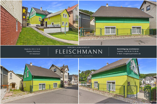 Außenansicht mit Garten - 4 Zimmer Einfamilienhaus zum Kaufen in Ilmenau