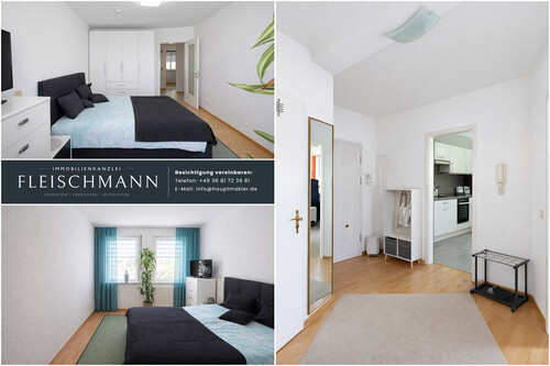 Schlafzimmer - 2- Zimmerwohnung mit 60,00 m&sup2; in Suhl zur Miete