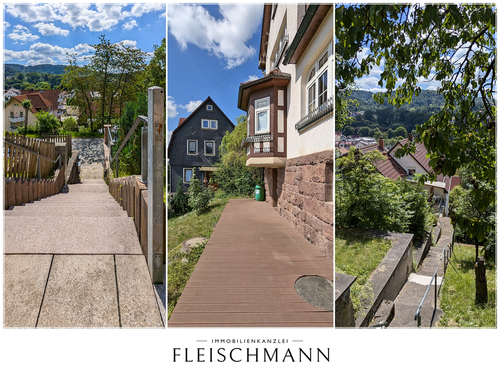 Zuwegung zum Haus - 12 Zimmer Mehrfamilienhaus, Wohnhaus in Steinbach-Hallenberg