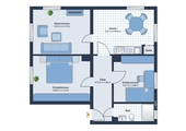 Wohnungen links - 