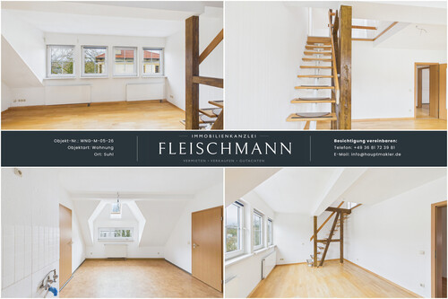 Wohnzimmer/Küche - Frisch renovierte Maisonette mit Charme, Aufzug & idealer Raumaufteilung