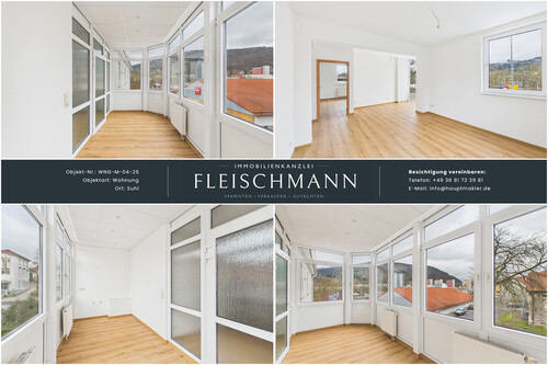 Wintergarten und Wohnzimmer - Großzügige Erstbezugswohnung mit Wintergarten, 5,5 Zimmern und klarer moderner Architektur