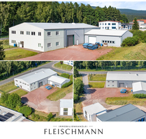 Moderne Gewerbeimmobilie: klimatisierte Halle + Einliegerwohnung – neuer Preis: 600.000 EUR! - Zella-Mehlis