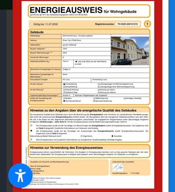 Energieausweis - 