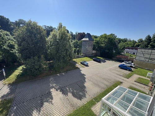 Balkon Aussicht - 3 Zimmer Etagenwohnung zur Miete in Weida