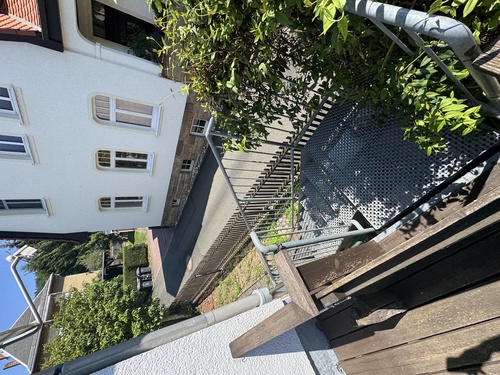 Terrasse Abgang in Garten - 