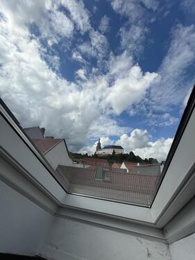 Küche Ausblick - 4.5 Zimmer Dachgeschoßwohnung in Weida