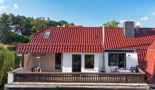 Ansicht Terrasse - „Idyllisch wohnen in Gera – Ihr neues DHH-Heim!“ Provisionsfrei!