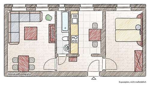 Foto - Wohnung zum Kaufen in Berlin 285.000,00 € 51.38 m²