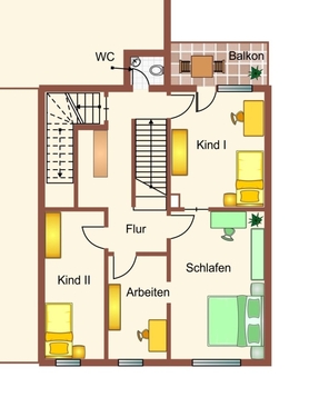 Obergeschoß groß - 