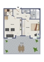 Grundriss ETW S-Stammheim,Nobileweg 27, - 