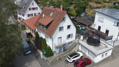 Frontansicht - 'Hallo Handwerker - 2-Familienhaus mit Gewerbehalle in Söhnstetten'