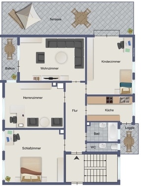 Foto - 'Großzügige 4-Zi.-ETW in Toplage zwischen Stadtmitte und Killesberg mit Potential'
