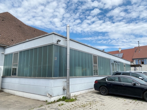 Rückansicht Werkstatt 2 stehend auf bebaubarem Nachbargrundstück - 