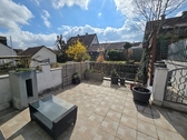 Terrasse - 'Hausalternative - 3,5-Zi-Maisonette mit großer Terrasse, Garten, Garage und Hobbyraum in Darmsheim'