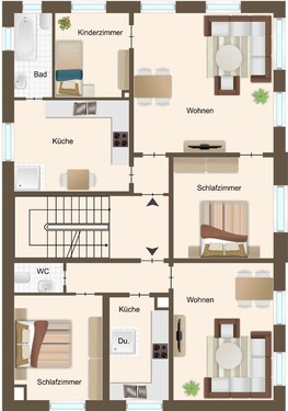 2.OG - 13 Zimmer Mehrfamilienhaus, Wohnhaus in Geislingen an der Steige