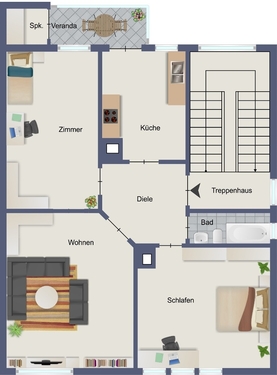 1. OG - Mehrfamilienhaus, Wohnhaus mit 316,00 m² in Stuttgart / Untertürkheim zum Kaufen