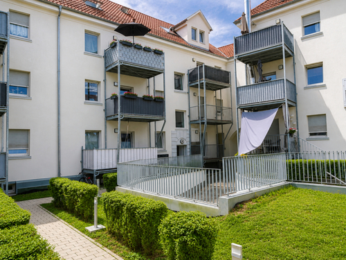 Hof/Eingangbereich - Modernes Wohnen in Mettingen – Helle 3-Zimmer-Wohnung mit Neubauflair