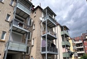Innenhofansicht mit Balkon - 
