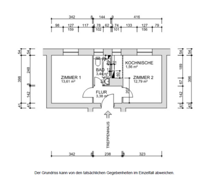 Foto - Wohnung zum Mieten in Berlin 235,29 € 34.1 m²