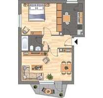 Wohnung zum Mieten in Zeven 499,00 € 49.37 m²