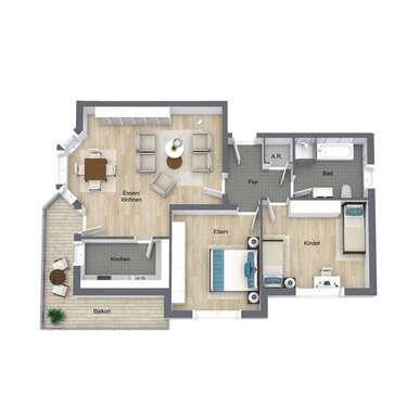 Foto - Wohnung zum Mieten in Hachenburg 775,00 € 86 m²