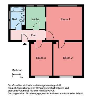 Foto - Wohnung zum Mieten in Castrop-Rauxel 439,00 € 58.4 m²