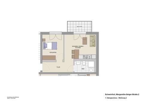 Foto - Wohnung zum Kaufen in Schweinfurt 218.000,00 € 39.49 m²