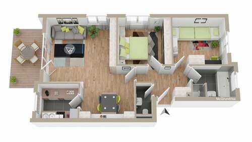 Foto - Wohnung zum Kaufen in Oberstenfeld 249.000,00 € 72.55 m²