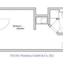 Wohnung zum Mieten in Bonn 354,00 € 20.39 m²