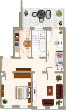 Foto - Wohnung zum Kaufen in Leipzig 219.000,00 € 76 m²