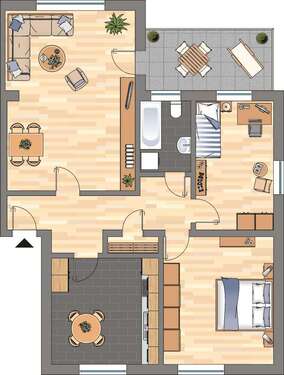 Foto - Wohnung zum Mieten in Bergkamen 320,14 € 71.04 m²