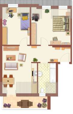 Foto - Wohnung zum Kaufen in Leipzig 209.000,00 € 71.7 m²