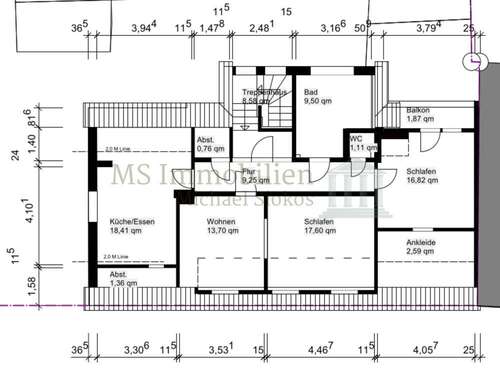 Foto - Wohnung zum Mieten in Bensheim Auerbach 1.100,00 € 92 m²