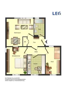 Foto - Wohnung zum Mieten in Remscheid 519,00 € 69.35 m²