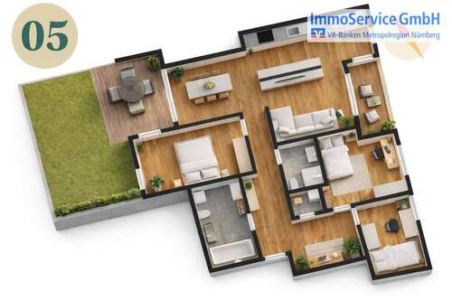 Foto - Wohnung zum Kaufen in Nürnberg 787.104,00 € 109.32 m²