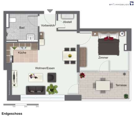 Foto - Wohnung zum Mieten in Heilbronn 830,00 € 58.4 m²