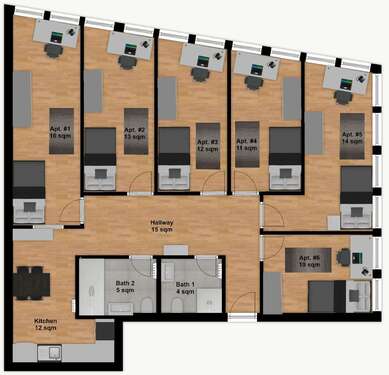 Foto - WG-Zimmer in München 790,00 € 13 m²