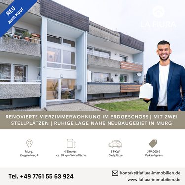 Foto - Wohnung zum Kaufen in Murg 299.000,00 € 87.25 m²