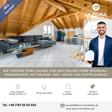 Foto - Haus zum Kaufen in Murg 399.000,00 € 107.72 m²