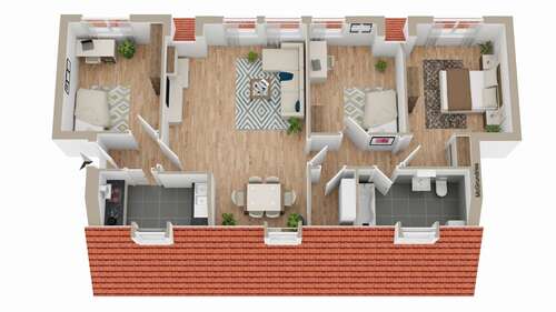 Foto - Wohnung zum Kaufen in Dummerstorf 150.000,00 € 82.3 m²