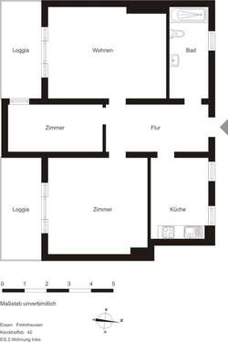 Foto - Wohnung zum Mieten in Essen 679,00 € 81.21 m²