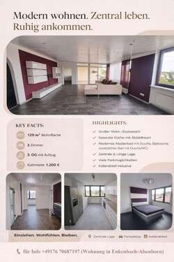 Foto - Wohnung zum Mieten in Enkenbach-Alsenborn 1.200,00 € 120 m²