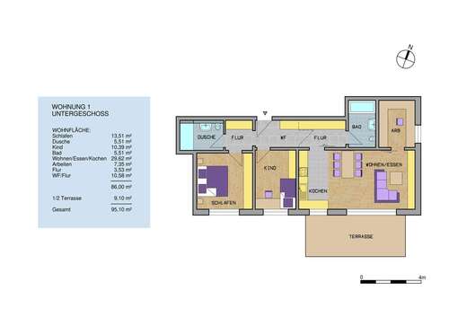 Foto - Wohnung zum Kaufen in Simmozheim 499.275,00 € 95.1 m²