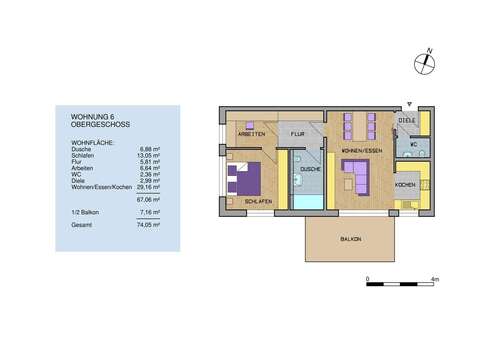 Foto - Wohnung zum Kaufen in Simmozheim 394.317,00 € 74.05 m²