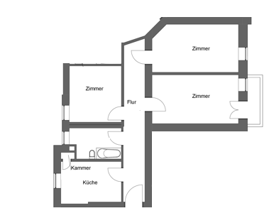 Foto - Wohnung zum Mieten in Berlin 1.729,00 € 91 m²