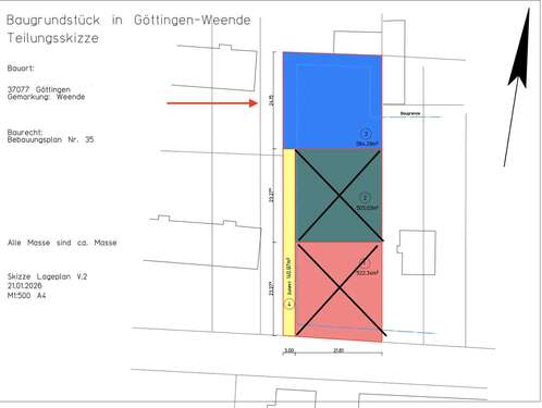 Foto - Grundstück zu verkaufen in Göttingen 375.000,00 € 575 m²